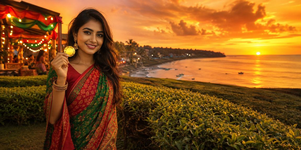 সেন্ট মার্টিনে লাল-সবুজ পটভূমিতে ডিপোজিট প্রক্রিয়ার দৃশ্য